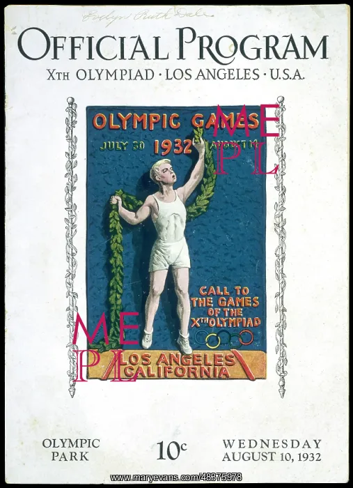 : Official Programme for the 1932 Olympic Games in Los Angeles : Official Programme for the 1932 Olympic Games in Los Angeles