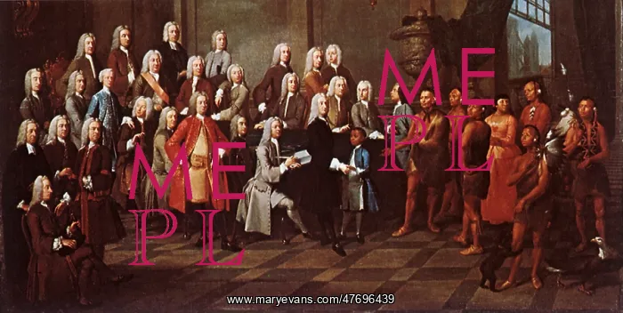  : Officials and Indians 1743