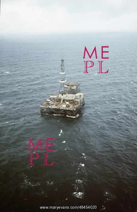 : Offshore drilling platform in Baltic Sea, 1984 : Offshore drilling platform in Baltic Sea, 1984