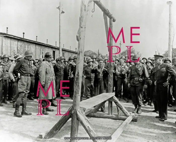 : Ohrdruf (Gotha) concentration camp - US Generals visit : Ohrdruf (Gotha) concentration camp - US Generals visit