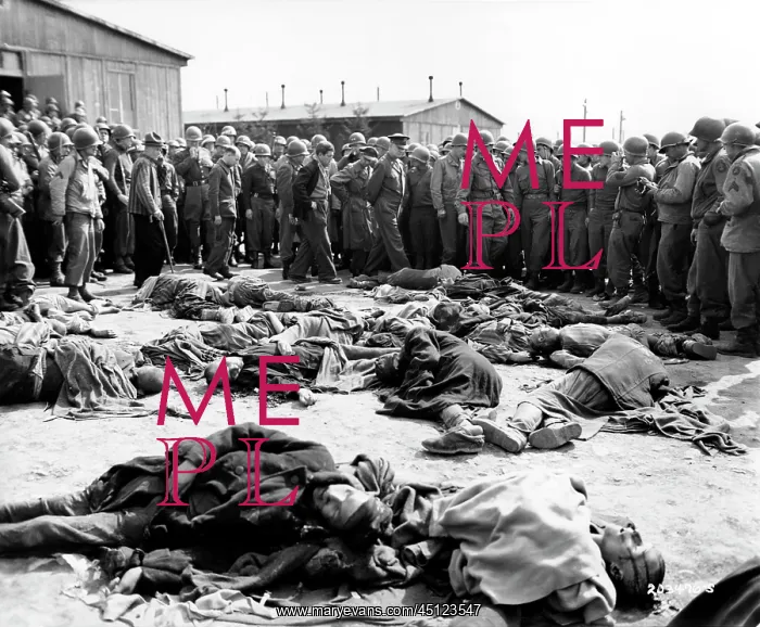 : Ohrdruf (Gotha) concentration camp - US Generals visit : Ohrdruf (Gotha) concentration camp - US Generals visit