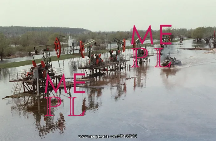 : Oil field spring flood in Bashkiria, 1986 : Oil field spring flood in Bashkiria, 1986
