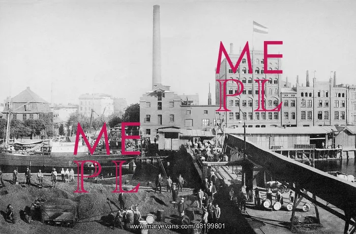: Oil mill in Gdansk, 1900 : Oil mill in Gdansk, 1900