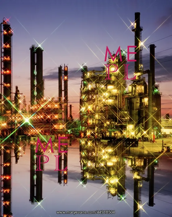  : Oil Refinery Lights at Twilight
