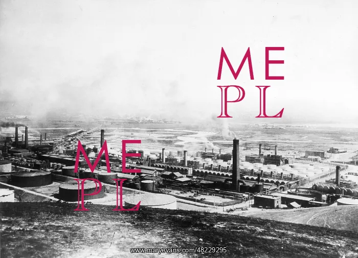: Oil refinery in Richmond, 1912 : Oil refinery in Richmond, 1912