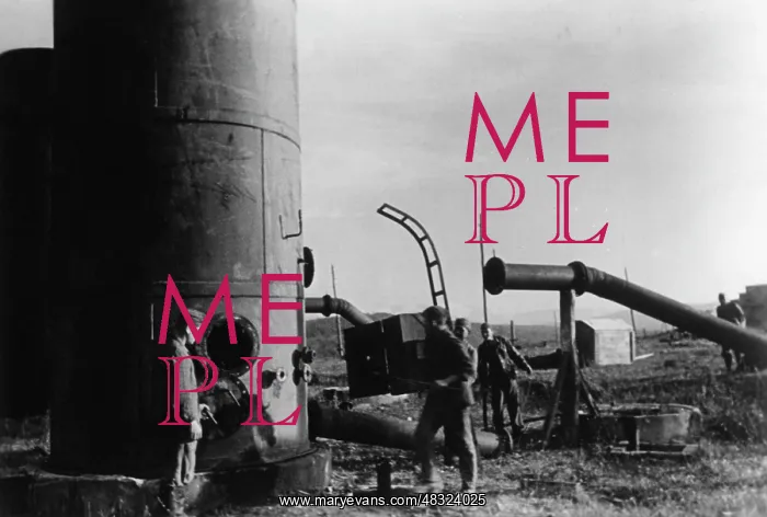 : Oil wells in the Caucasus, 1943 : Oil wells in the Caucasus, 1943