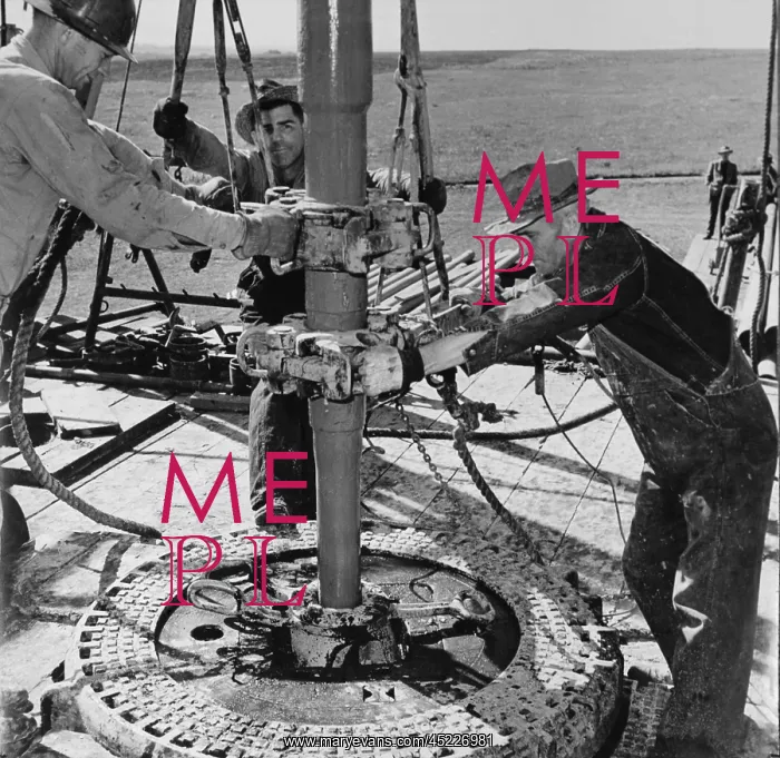 : Oil well worked by wildcat drillers. Roughnecks, ? : Oil well worked by wildcat drillers. Roughnecks, ?
