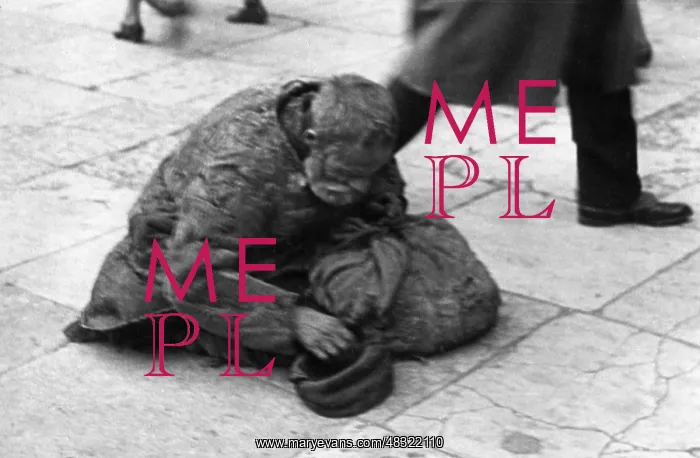 : Old begging man, 1930 : Old begging man, 1930