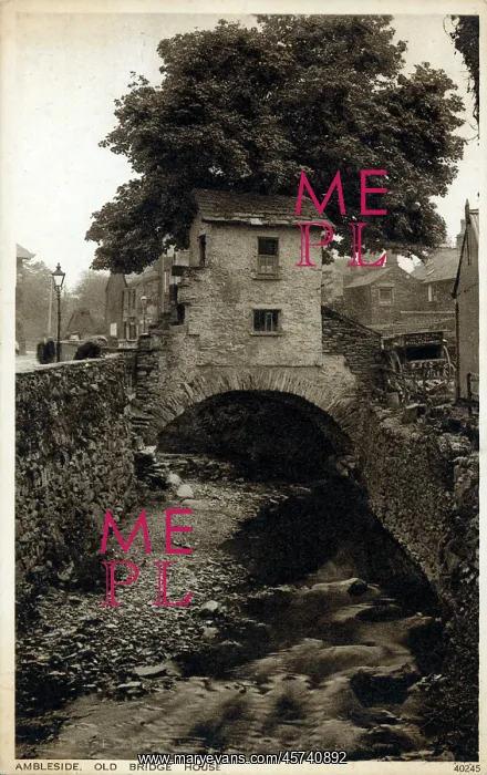 : Old Bridge and Bridge House - Ambleside, Cumbria, England : Old Bridge and Bridge House - Ambleside, Cumbria, England