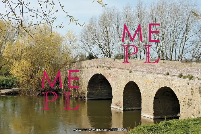 : Old Bridge over the River Avon at Pershore, Worcs : Old Bridge over the River Avon at Pershore, Worcs