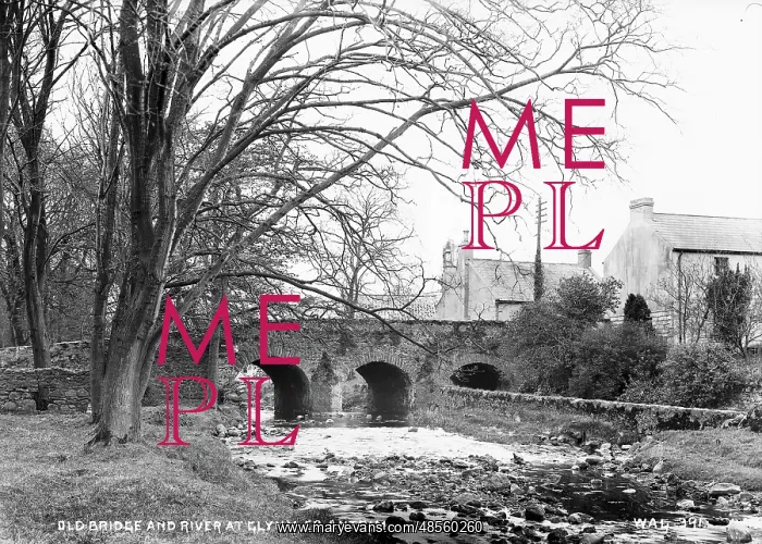 : Old Bridge and River at Glynn, Co Antrim : Old Bridge and River at Glynn, Co Antrim