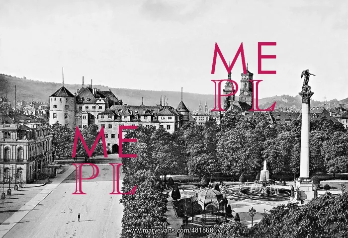 : Old Castle with the Stuttgart Schlossplatz : Old Castle with the Stuttgart Schlossplatz