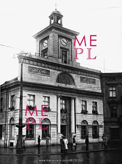 : Old City Hall in Lodz, 1940 : Old City Hall in Lodz, 1940