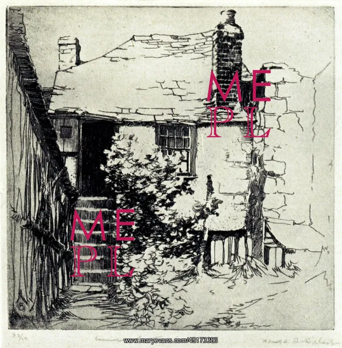 : An Old Cottage, Cornwall : An Old Cottage, Cornwall