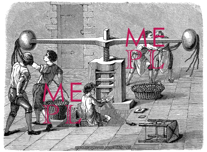  : Old embossing machine
