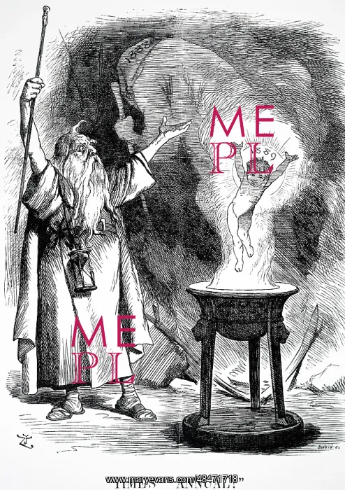 : Old Father Time summoning up the new year for 1889