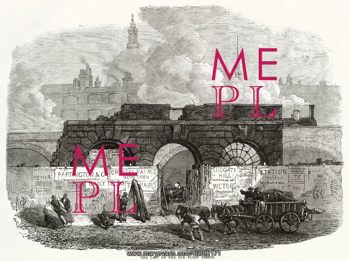 : Last Part of Old Fleet Prison, London 1868 : Last Part of Old Fleet Prison, London 1868