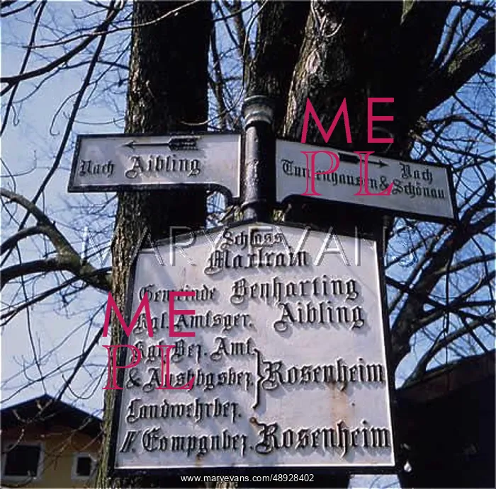 : OLD GERMAN ROAD SIGN : OLD GERMAN ROAD SIGN