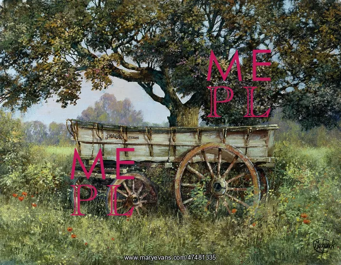  : The Old Hay Cart – under a tree