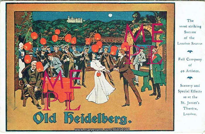 : Old Heidelberg by Rudolf Bleichmann : Old Heidelberg by Rudolf Bleichmann