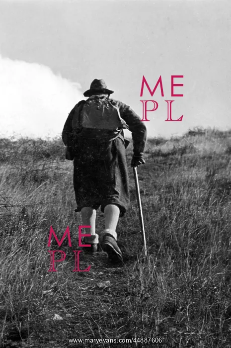 : OLD HIKER. An old man takes to the hills for a healthy hike