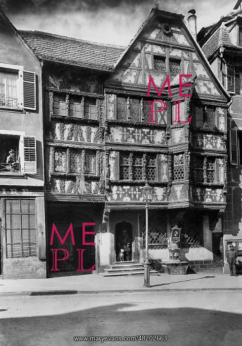 : Old house in Alsace, 1911 : Old house in Alsace, 1911