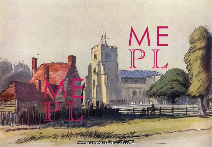 : An old inn yard at Newark by Percy Home : An old inn yard at Newark by Percy Home