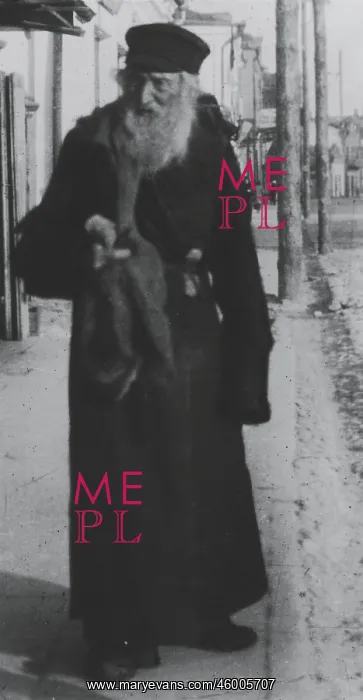 : Old Jew on a street in Wladimir Wolynsk, Russian Poland. Photograph, 1916 : Old Jew on a street in Wladimir Wolynsk, Russian Poland. Photograph, 1916