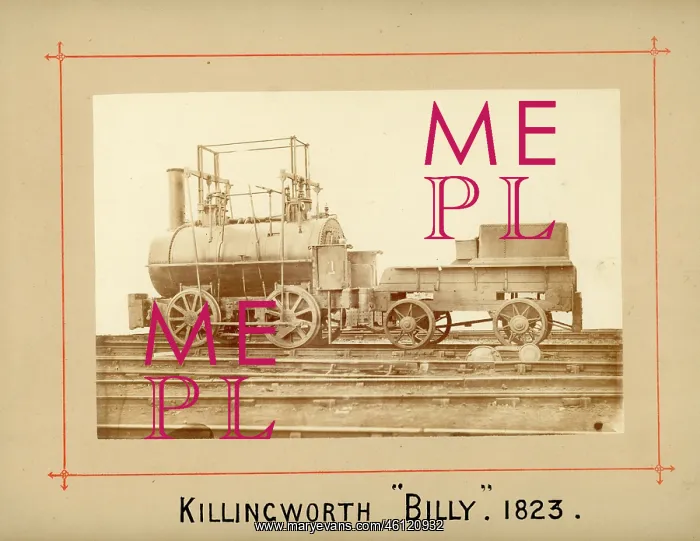 : Old Killingworth 4 wheeled engine by George Stephenson : Old Killingworth 4 wheeled engine by George Stephenson
