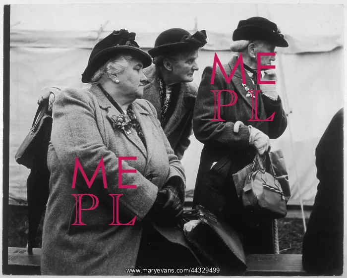 : Three old ladies at a Wesley commemoration : Three old ladies at a Wesley commemoration