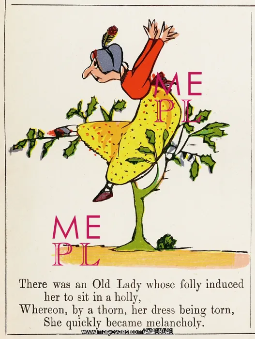 : Old Lady Whose Folly, Edward Lear : Old Lady Whose Folly, Edward Lear