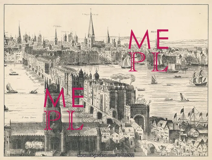  : Old London Bridge in 1616