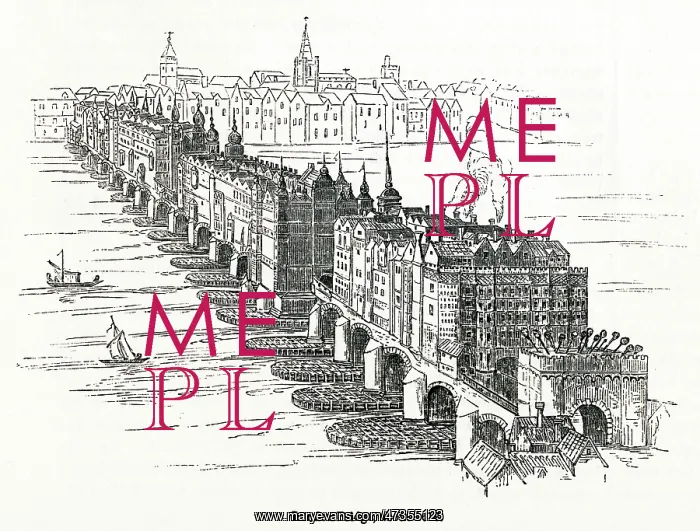 : Old London Bridge 1616 : Old London Bridge 1616