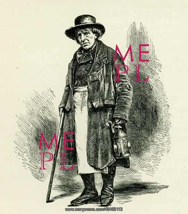 : Old London Characters - Charley, an aged parish constable : Old London Characters - Charley, an aged parish constable