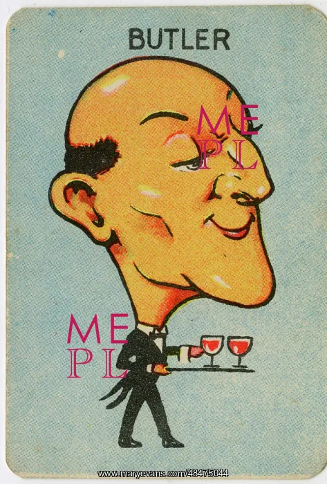  : Old Maid card - Butler