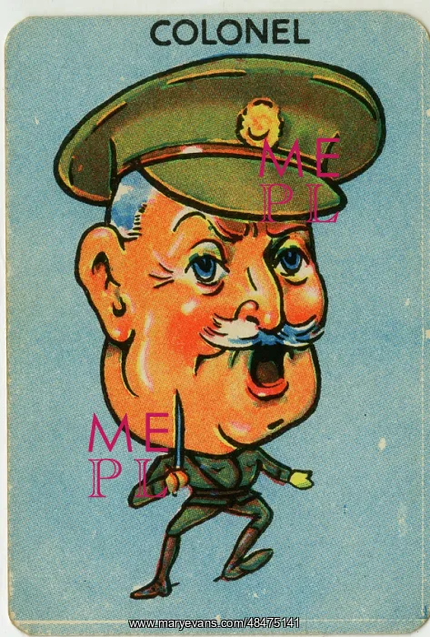  : Old Maid card - The Colonel