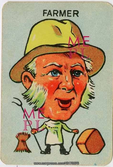  : Old Maid card - Farmer