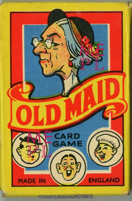  : Old Maid card game - box design