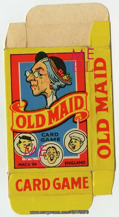  : Old Maid card game - box design