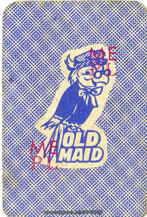  : Old Maid card game - card back design