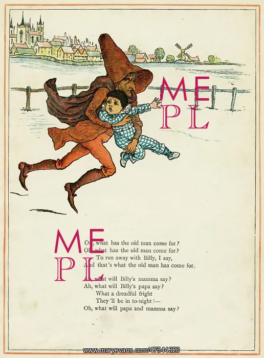 : Old man abducting a little boy : Old man abducting a little boy
