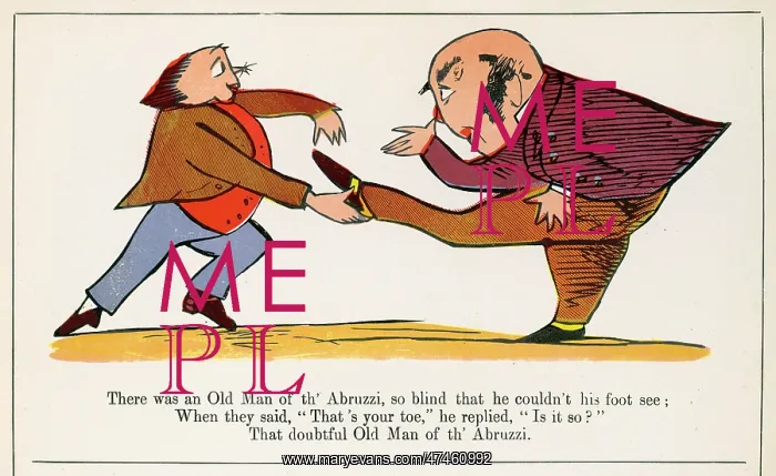 : Old Man of the Abruzzi, Edward Lear : Old Man of the Abruzzi, Edward Lear