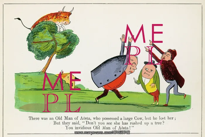 : Old Man of Aosta, Edward Lear : Old Man of Aosta, Edward Lear