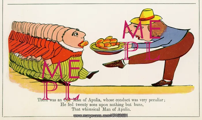 : Old Man of Apulia, Edward Lear : Old Man of Apulia, Edward Lear