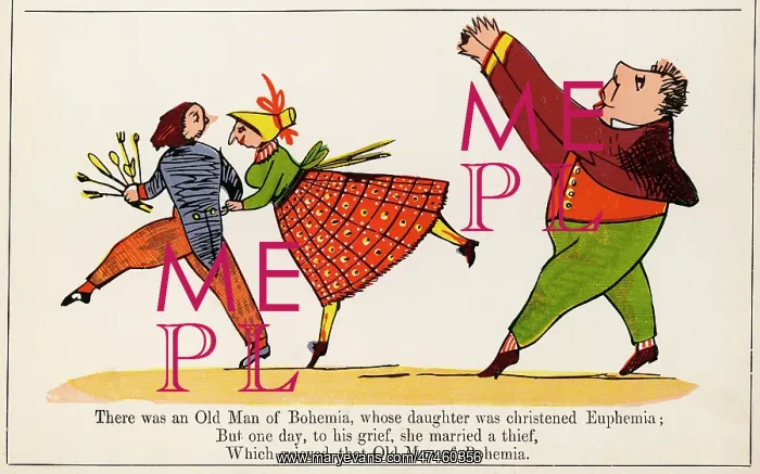 : Old Man of Bohemia, Edward Lear : Old Man of Bohemia, Edward Lear