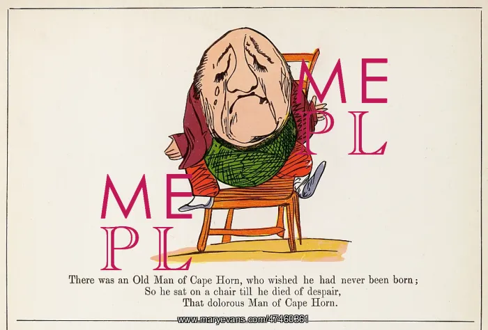 : Old Man of Cape Horn, Edward Lear : Old Man of Cape Horn, Edward Lear