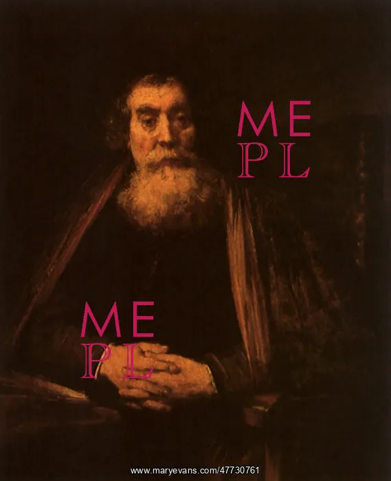 : An Old Man with Clasped Hands... by Rembrandt : An Old Man with Clasped Hands... by Rembrandt