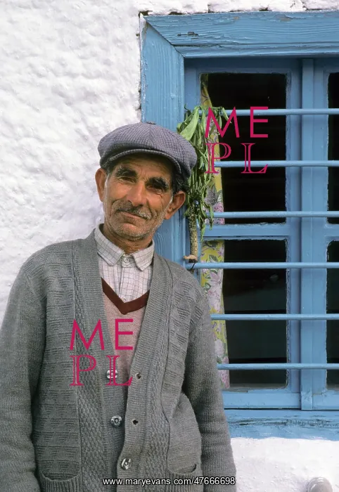 : Old man in cloth cap - Thassos, Greece : Old man in cloth cap - Thassos, Greece
