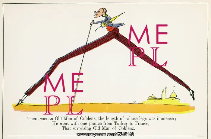 : Old Man of Coblenz, Edward Lear : Old Man of Coblenz, Edward Lear