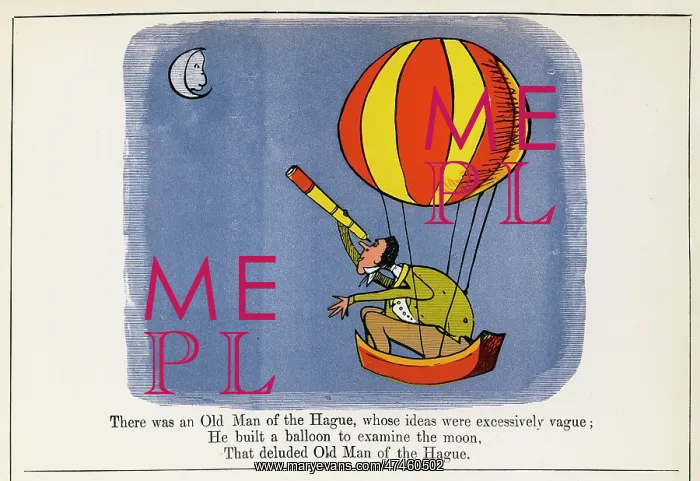 : Old Man of the Hague, Edward Lear : Old Man of the Hague, Edward Lear